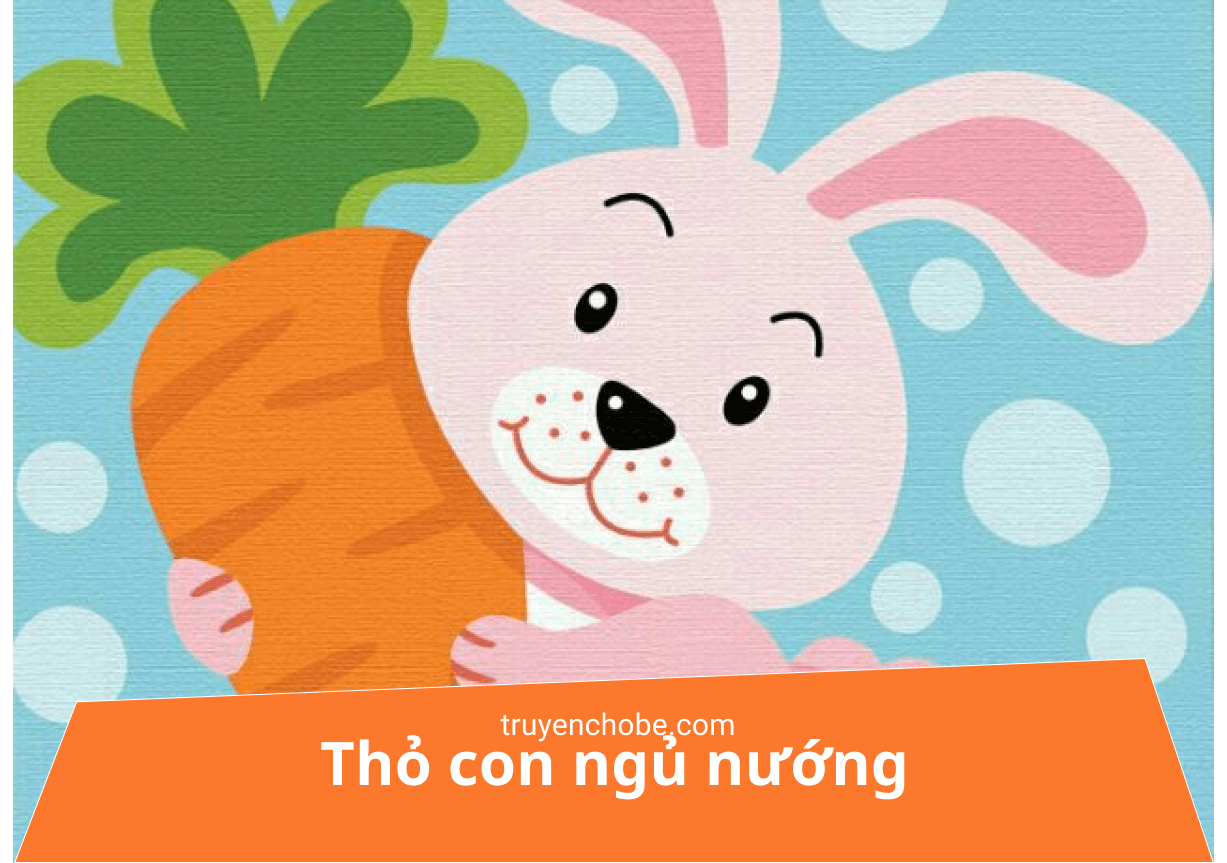 Thỏ con ngủ nướng