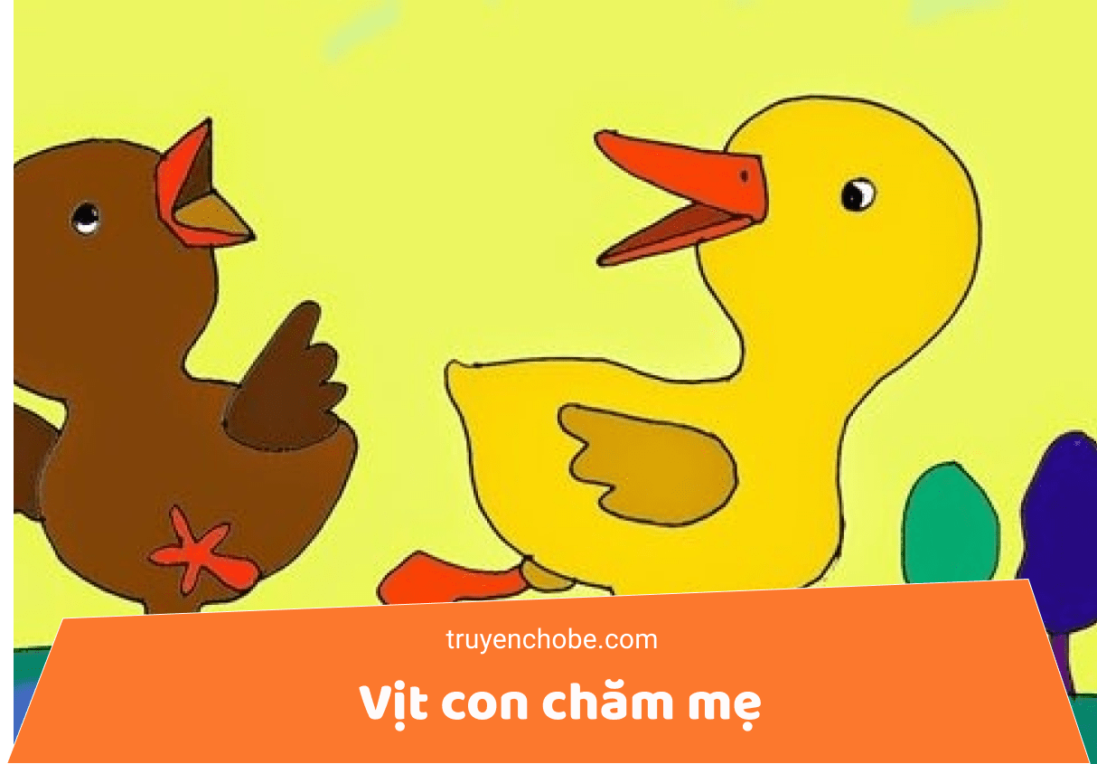 Vịt con chăm mẹ