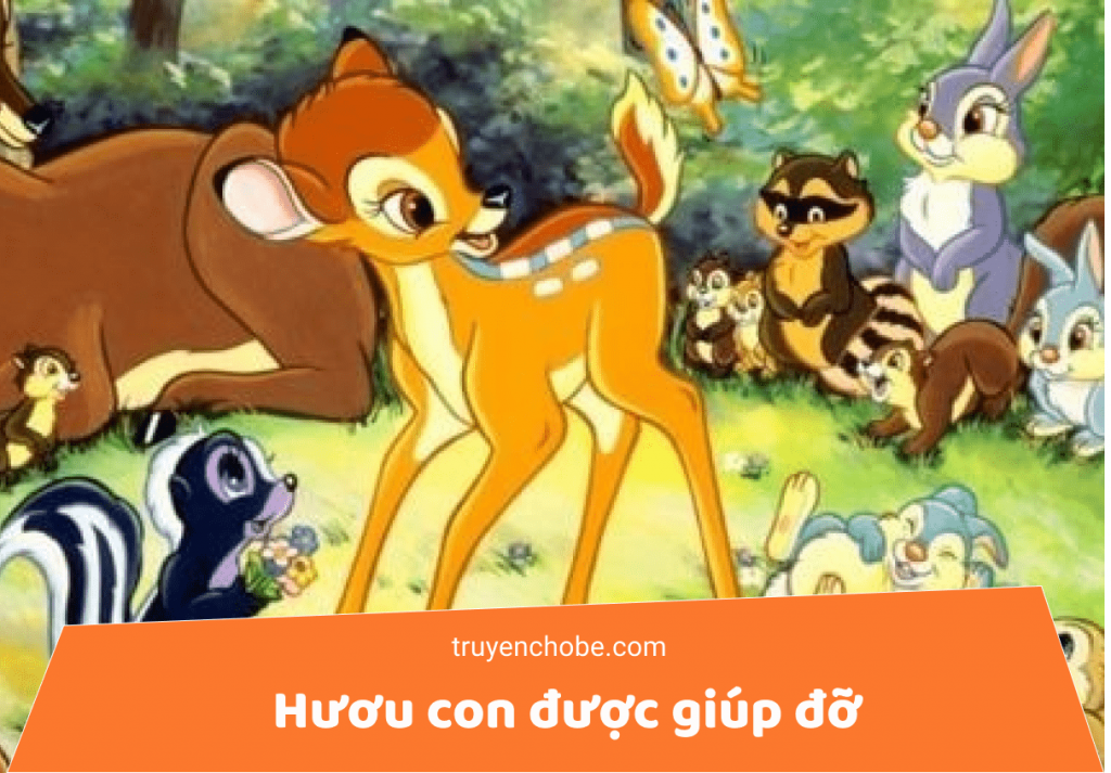 Hươu con được giúp đỡ