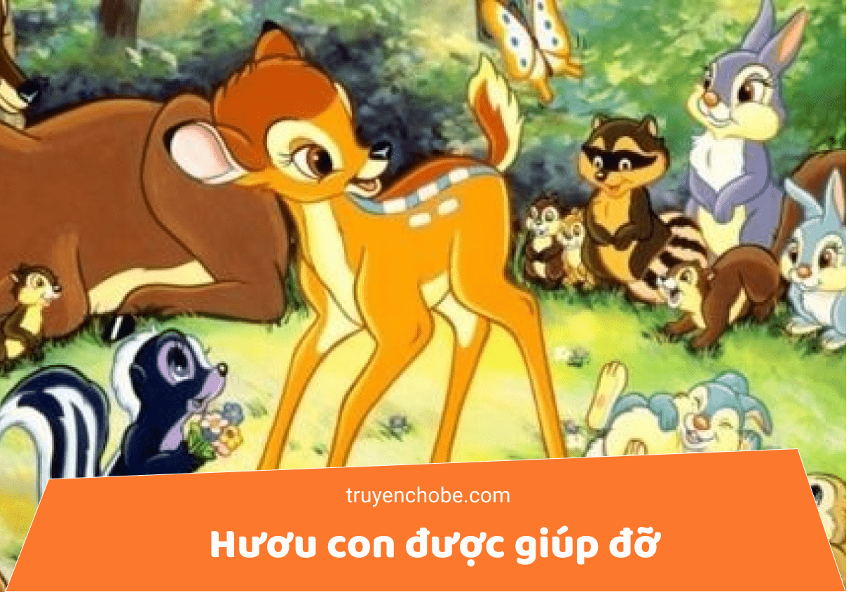 Hươu con được giúp đỡ