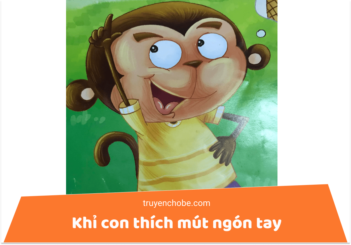 Khỉ con thích mút ngón tay