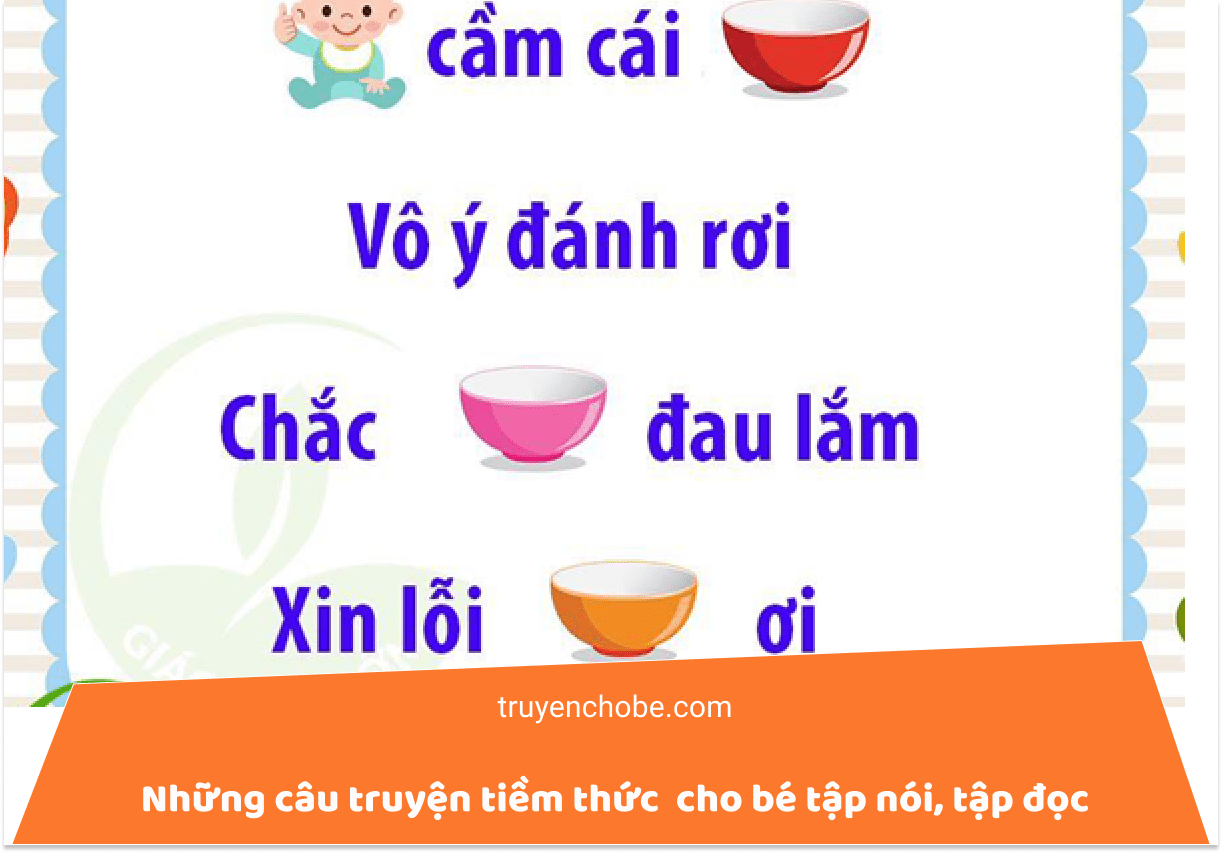 Những câu truyện tiềm thức cho bé tập nói, tập đọc