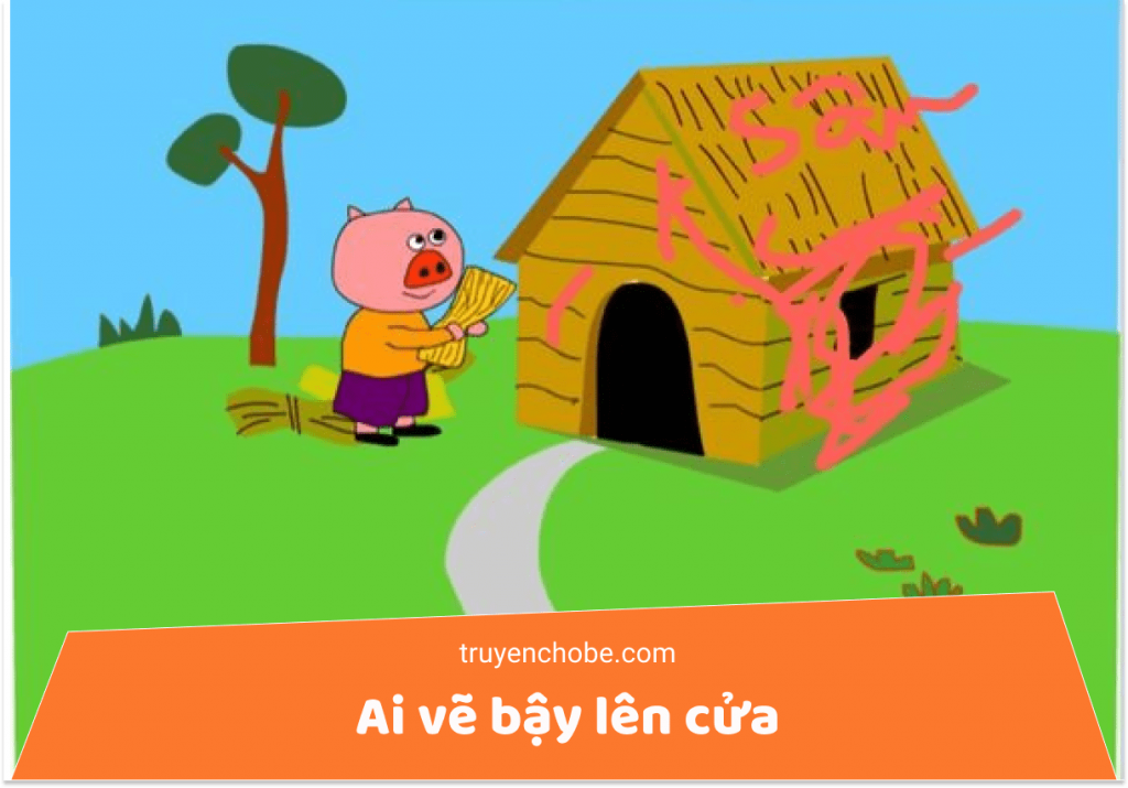 Ai vẽ bậy lên cửa