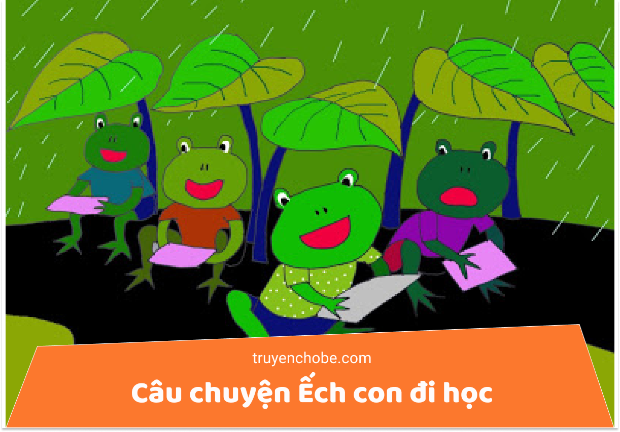 Ếch con đi học