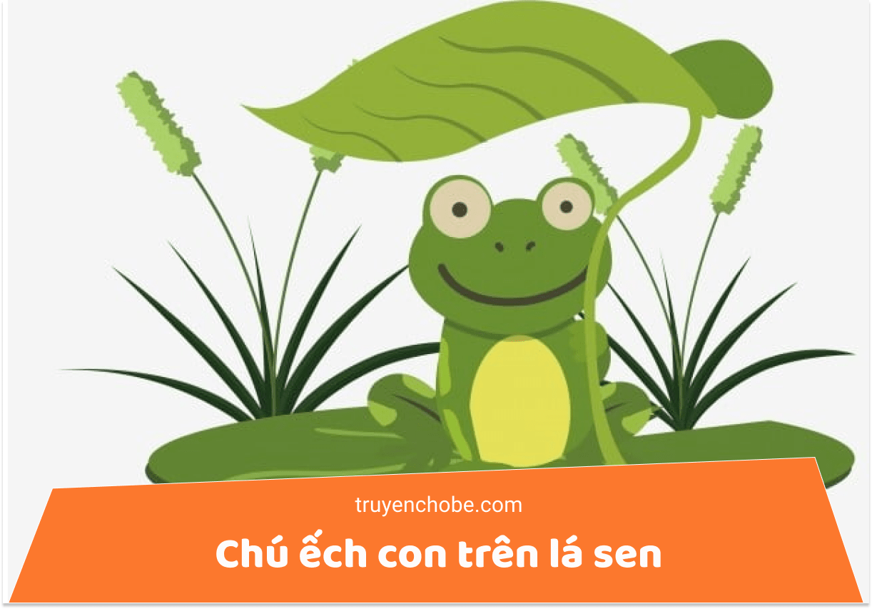 Chú ếch con trên lá sen