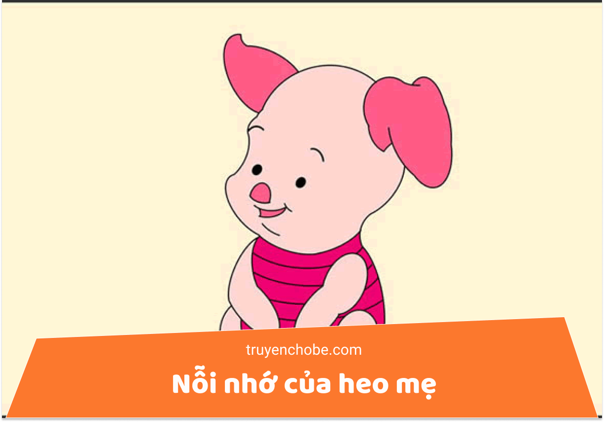 Nỗi nhớ của heo mẹ