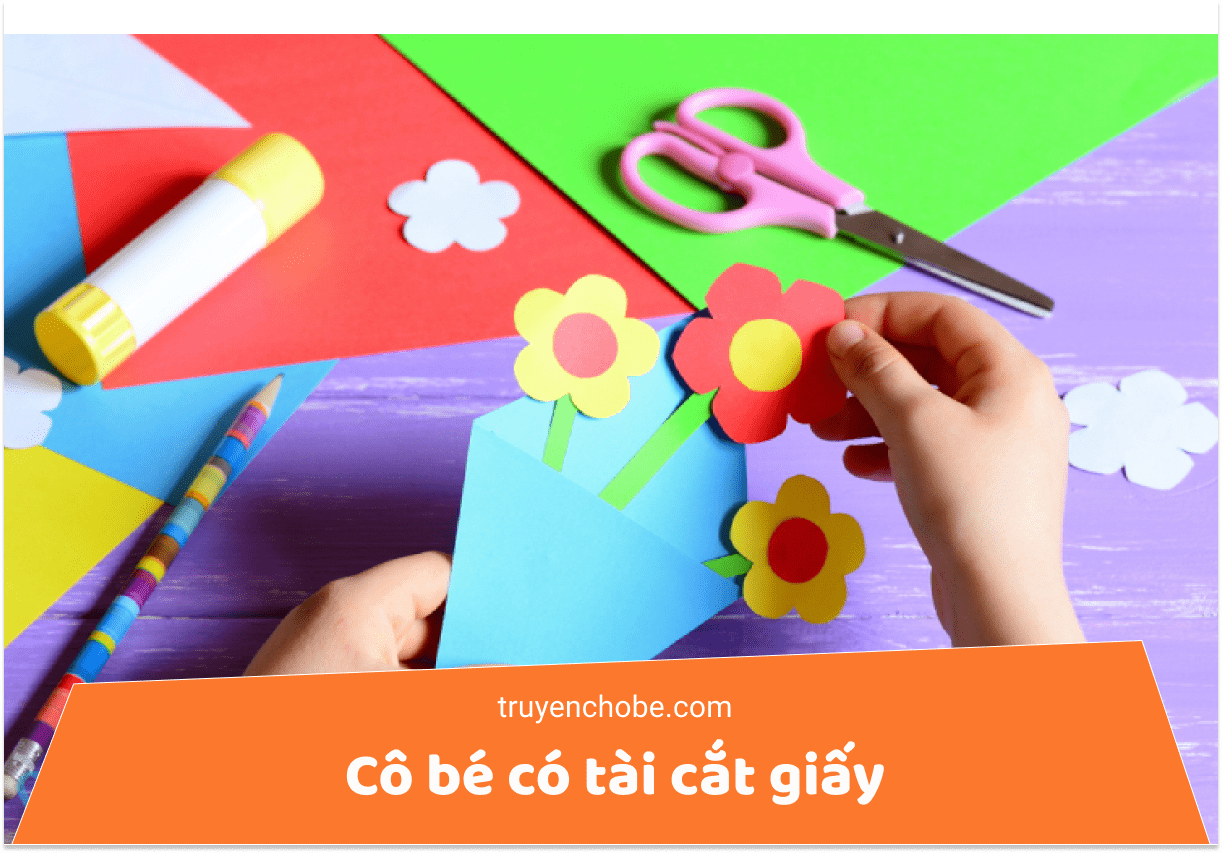Cô bé có tài cắt giấy