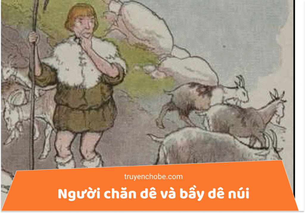 Người chăn dê và bầy dê núi