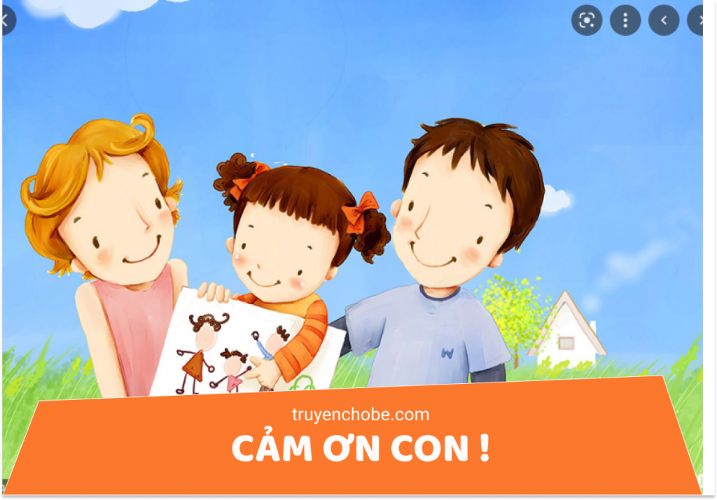 Bố mẹ cảm ơn con