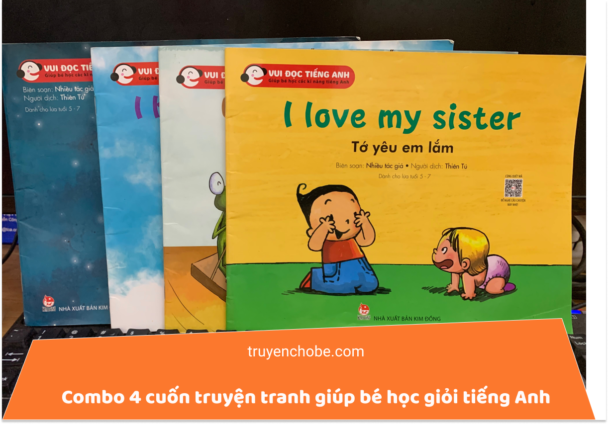 Combo bốn quyển sách giúp bé biết đọc và nói tiếng Anh giỏi