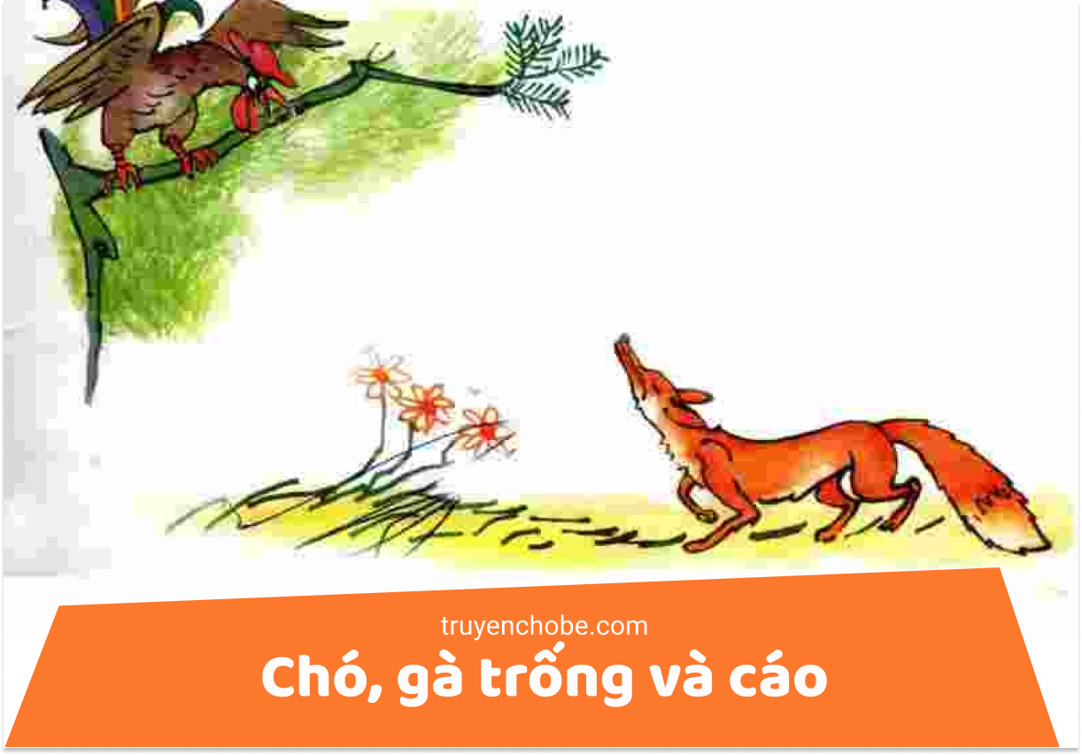 Chó, gà trống và cáo
