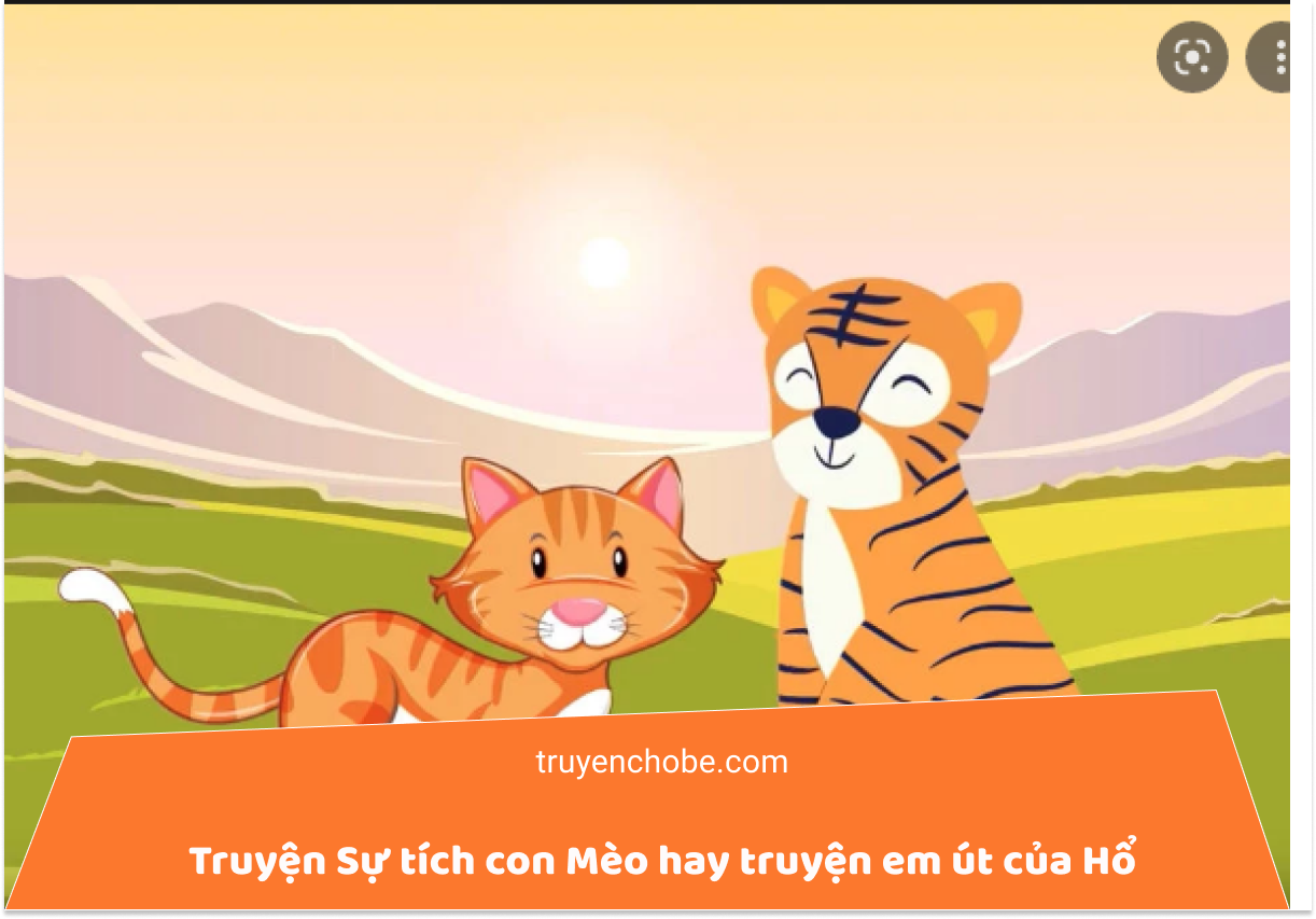 Truyện sự tích con mèo