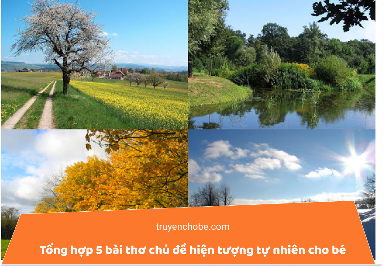Tổng hợp 5 bài thơ chủ đề hiện tượng tự nhiên cho bé