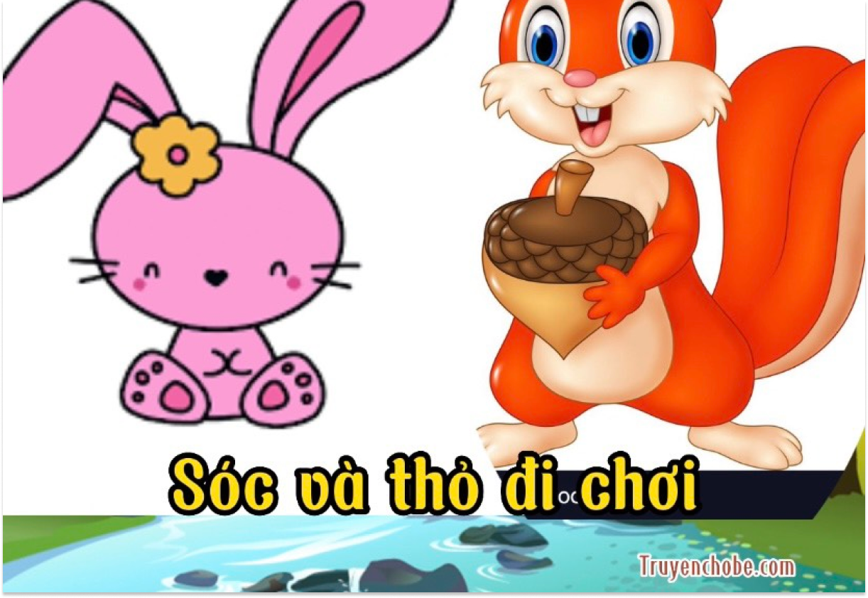 Sóc và Thỏ đi chơi