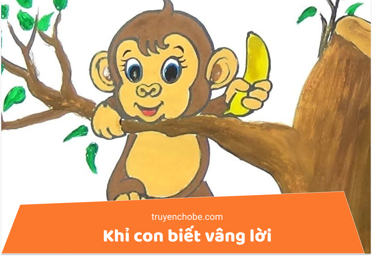 Khỉ con biết vâng lời